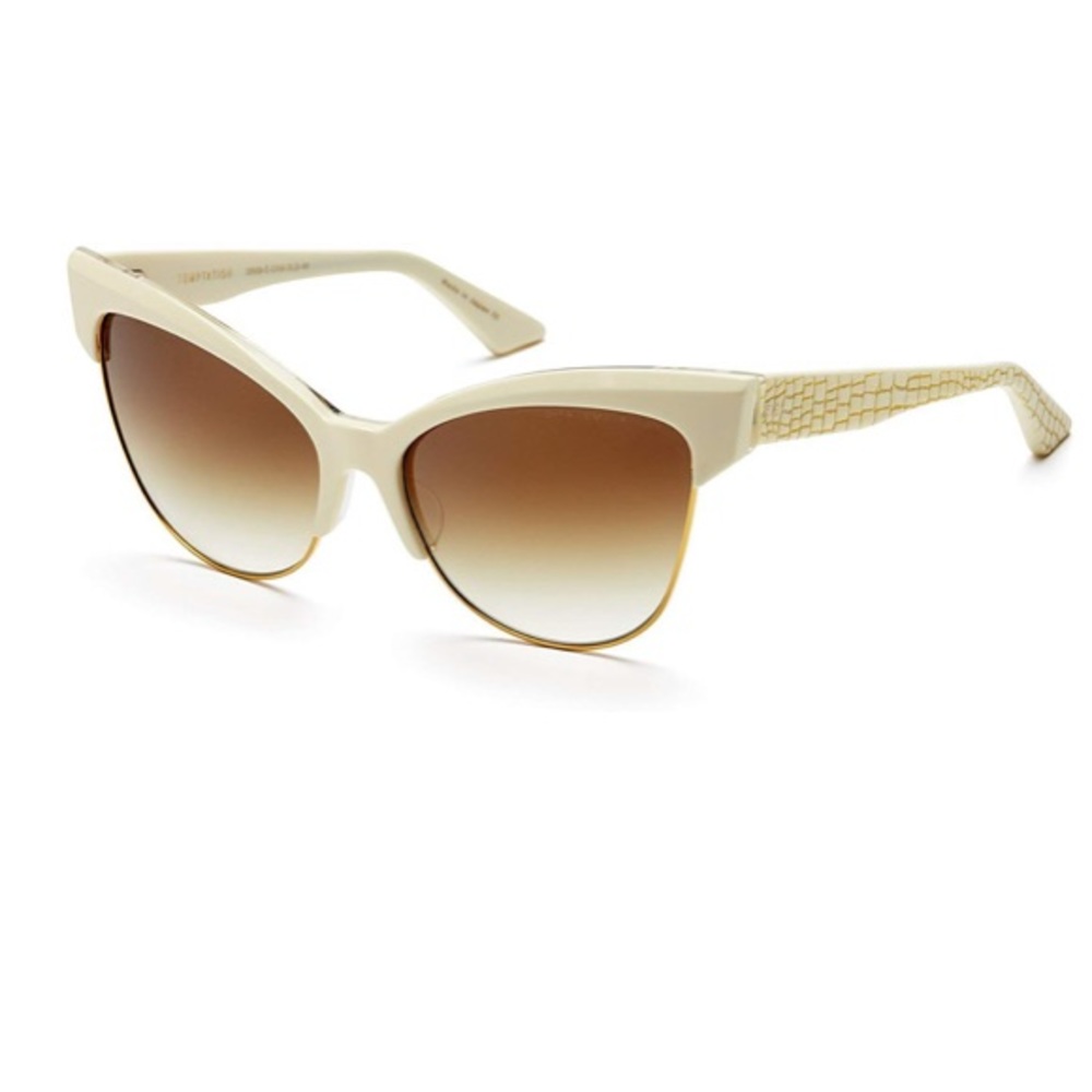 DITA Temptation Cream Sunglasses 18K rolled gold